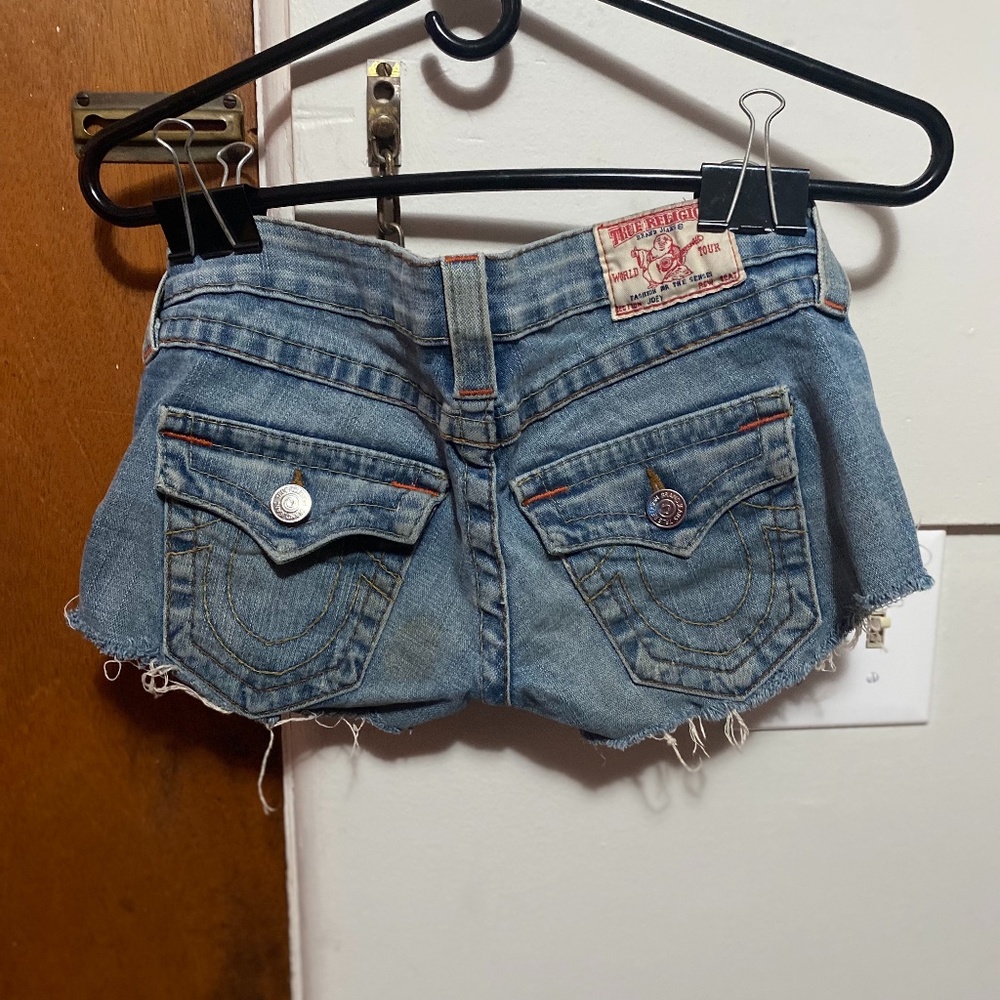 True Religion Brand Jeans Joey Cutoff Shorts size 26